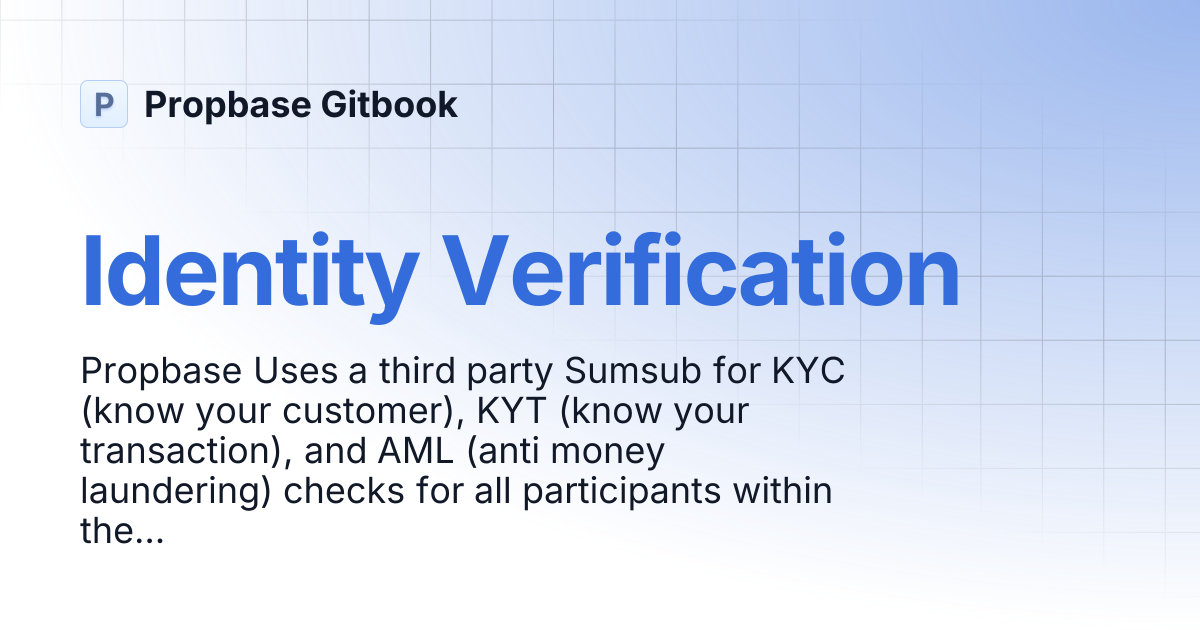 Identity Verification | Propbase Gitbook